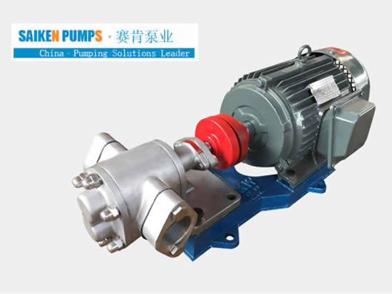 Can KCB stainless steel gear pump be used in reverse?