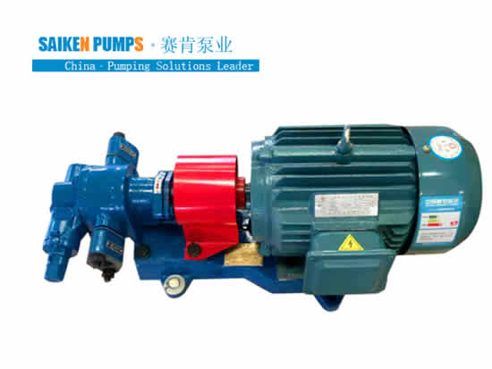 The working principle of KCB gear pump