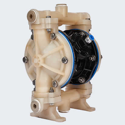 Pneumatic diaphragm pump using device skills