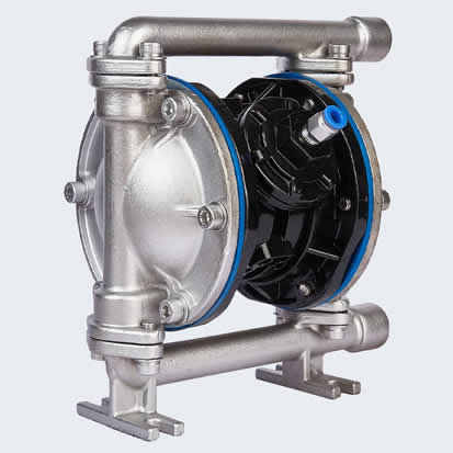 Pneumatic diaphragm pump suitable for installation and use