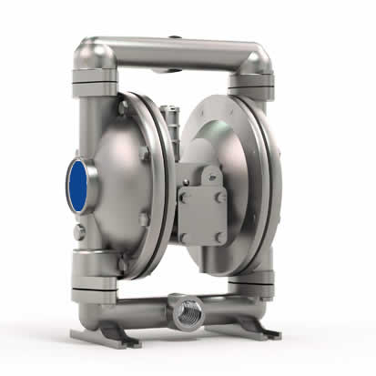 Pneumatic diaphragm pump has independent self-setting function